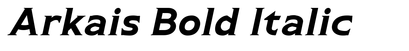 Arkais Bold Italic